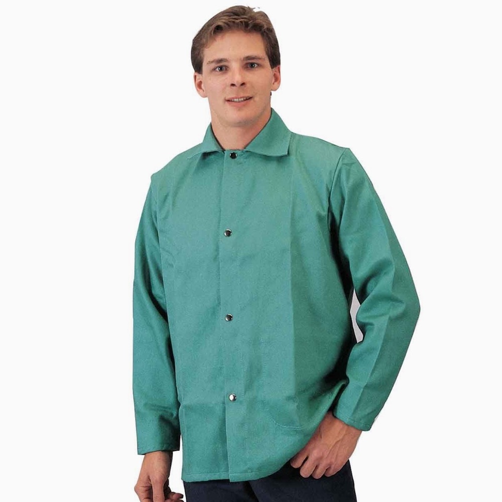 NWT Tillman Turquoise Green Button Up Flame Retardant Utility Button Jacket